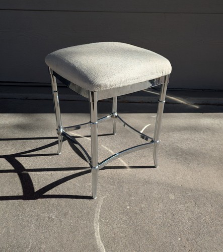 Vintage chrome metal faux - chrome,