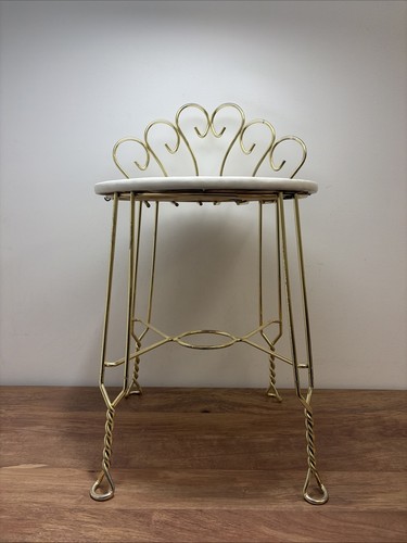Vtg vanity chair stool mcm - vtg,